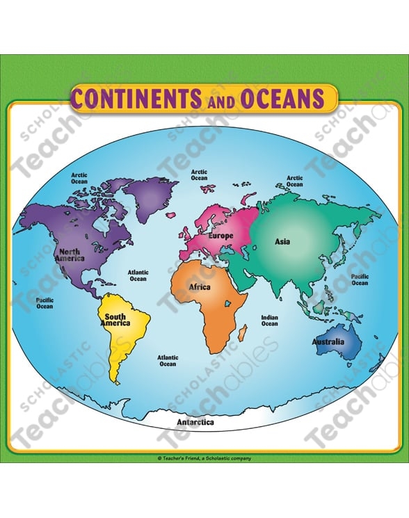 Free Printable World Map With Continents And Oceans Download Free 