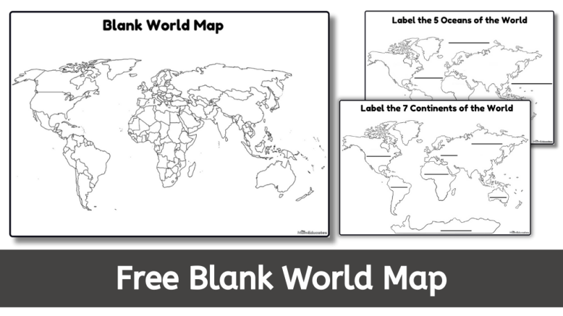 Free Printable World Maps For Students Totally Free Printables