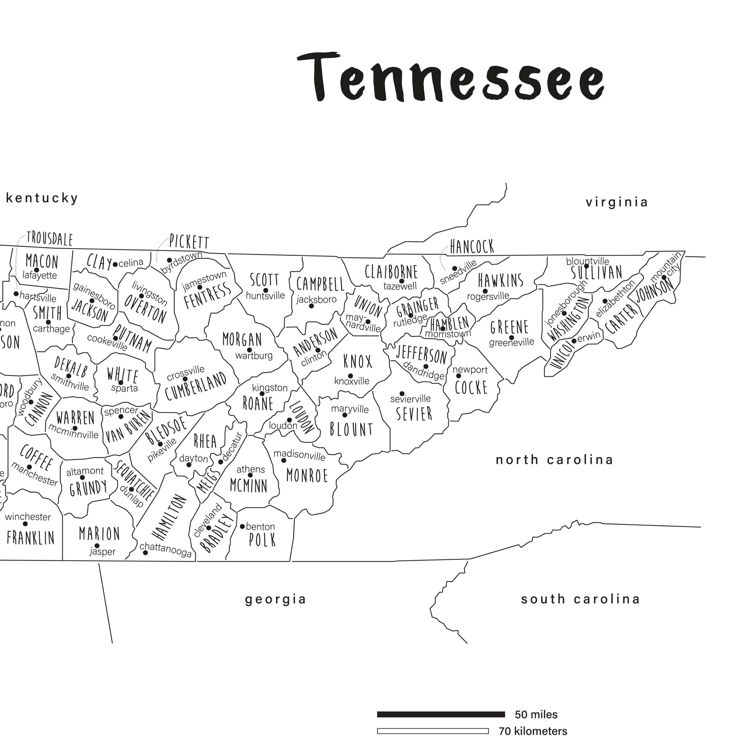 Free Tennessee Map Printable Get Yours Now Printables For Everyone