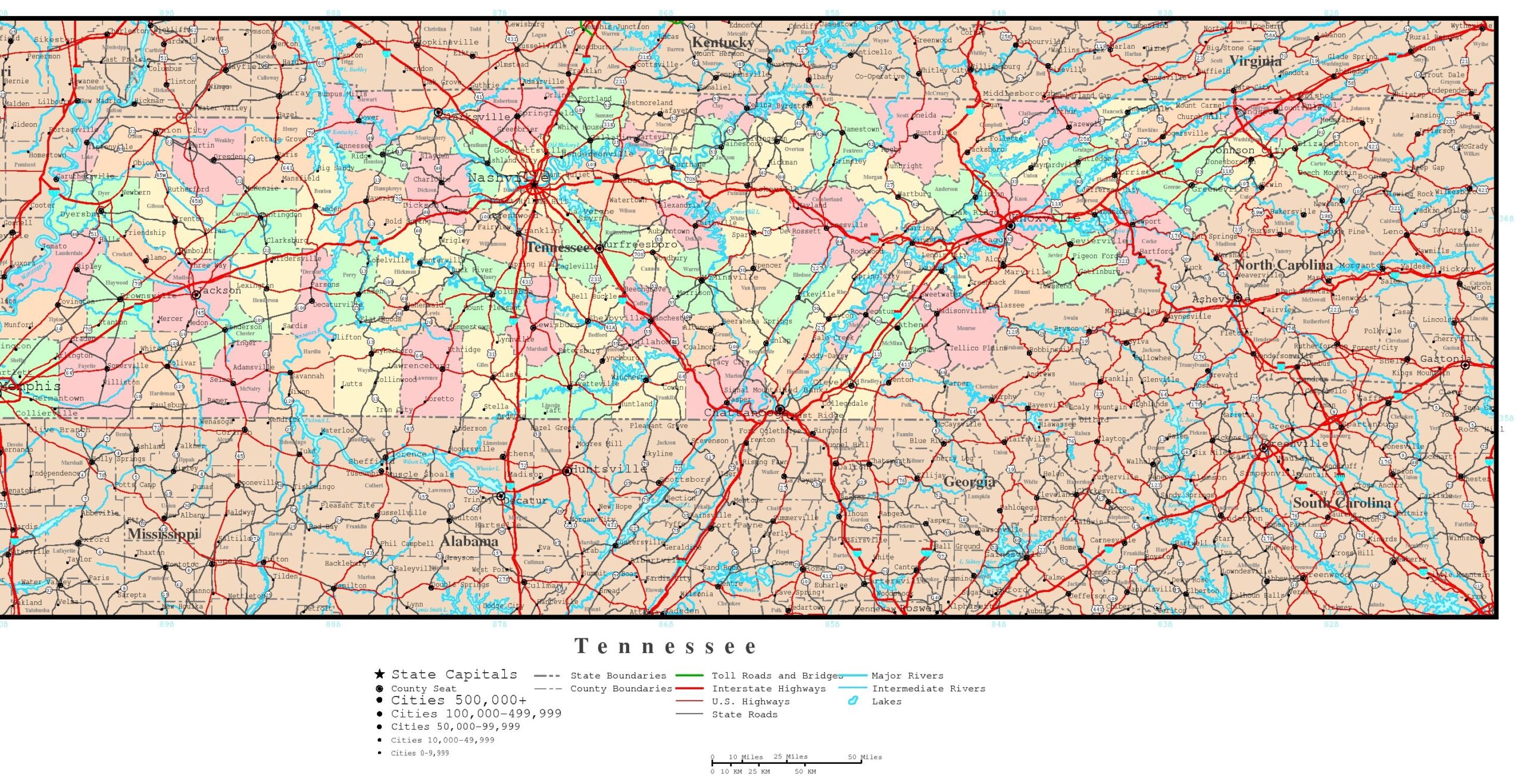 Free Tennessee Map Printable Get Yours Now Printables For Everyone
