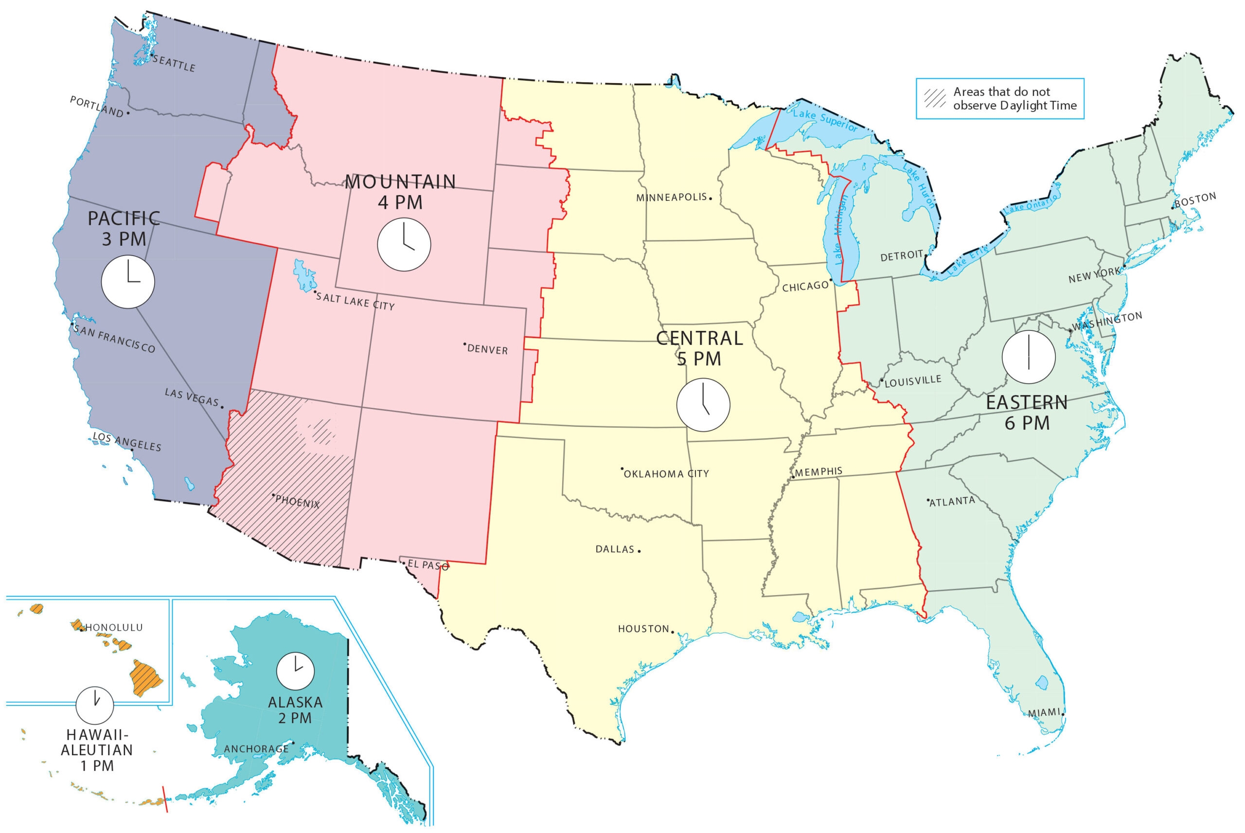 Free Time Zone Map USA Printable Printable Map Of USA