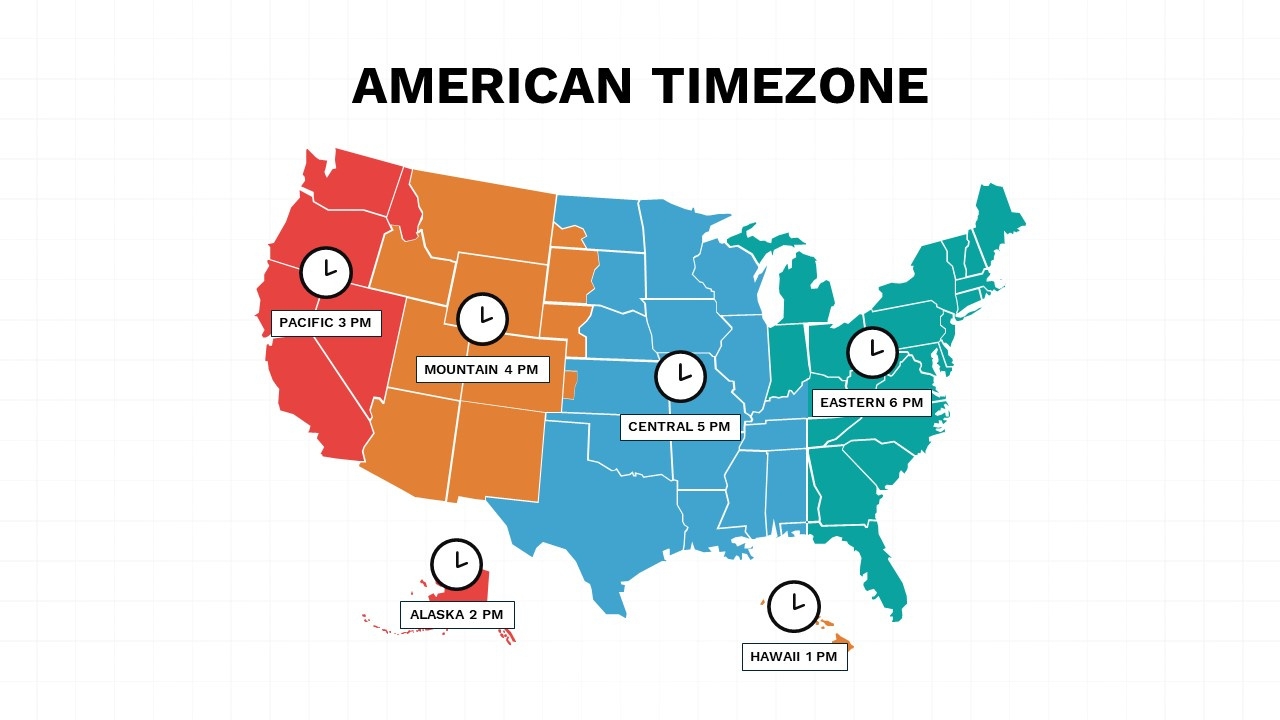 Free Time Zone Map USA Printable Printable Map Of USA