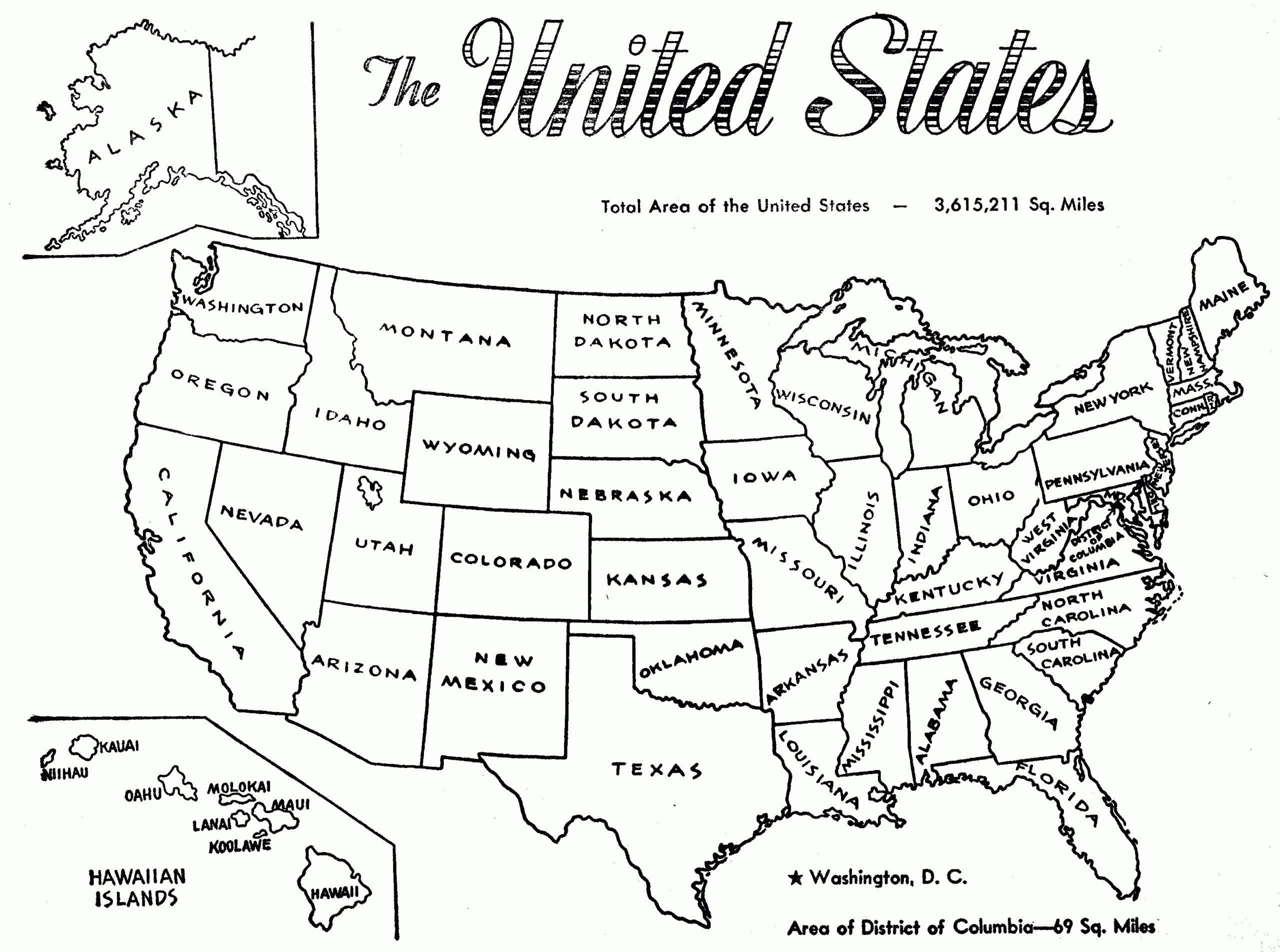 Free United States Map Black And White Printable Download Free United 