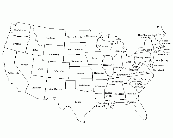 Free United States Map Black And White Printable Download Free United 