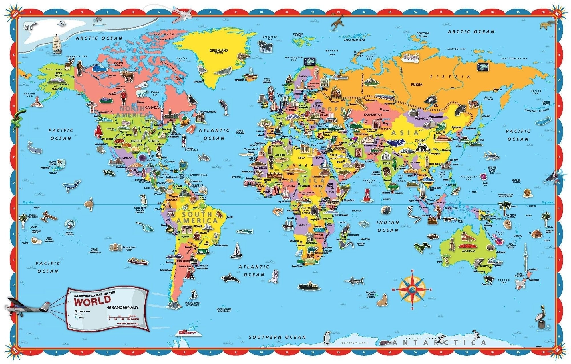 Free World Map Printable
