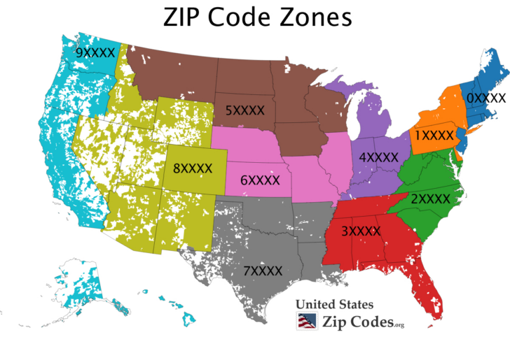 Free Zip Code Map Zip Code Lookup And Zip Code List With Area 