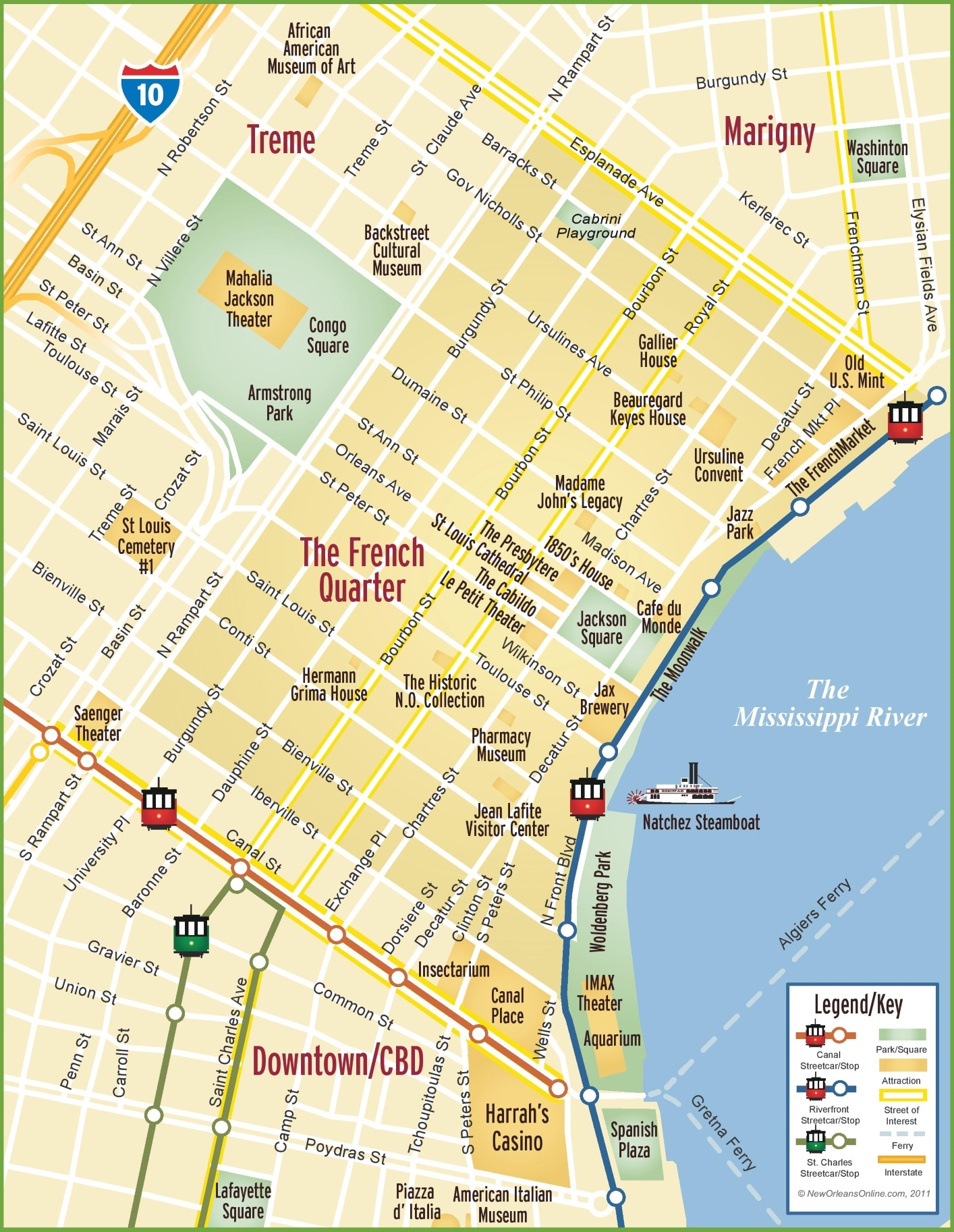 French Quarter Map Printable