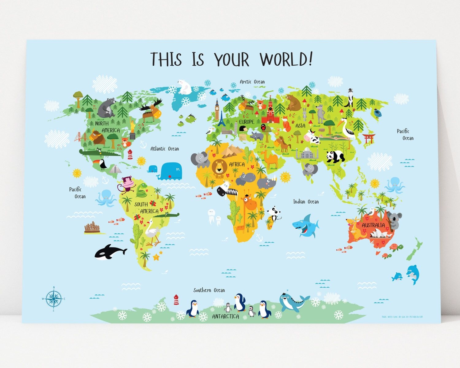 Fun Printable Childrens World Map Activity Decor Printables For 