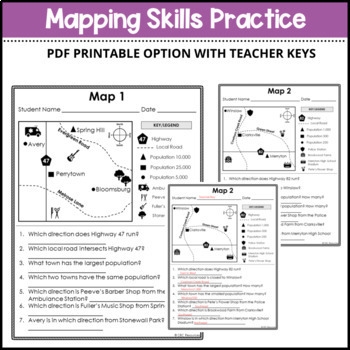 Geography Map Skills Worksheets PDF South Africa Worksheets Library
