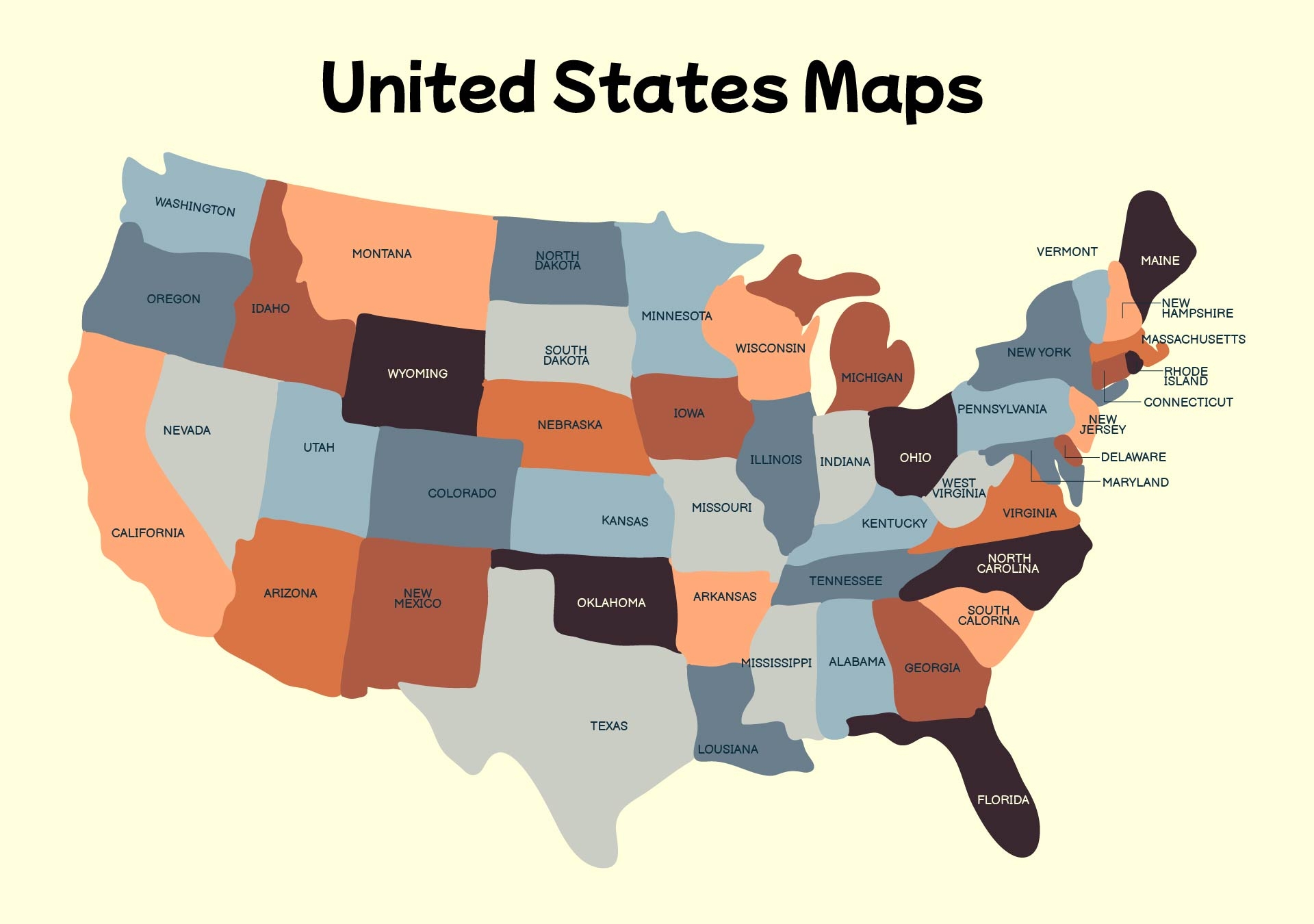 Get Free Printable US Maps Easy Download 2024 Printables For Everyone