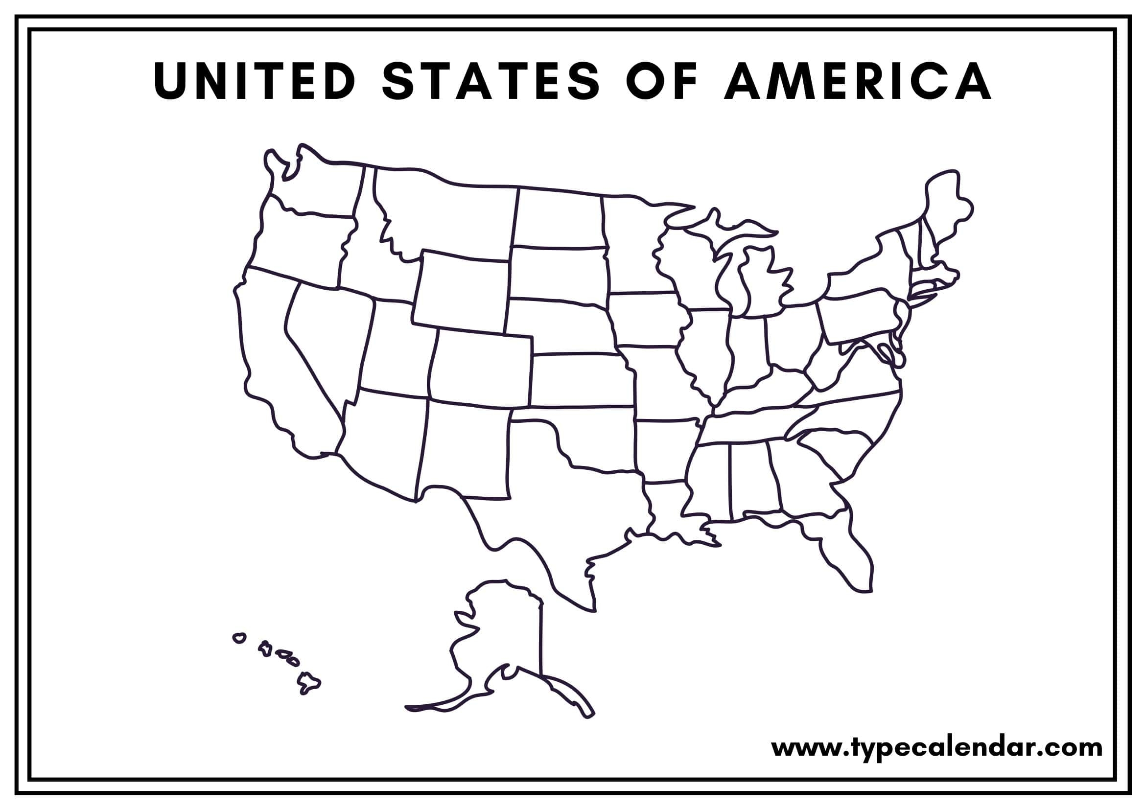 Get Your Free Large Printable Blank US Map Printables For Everyone