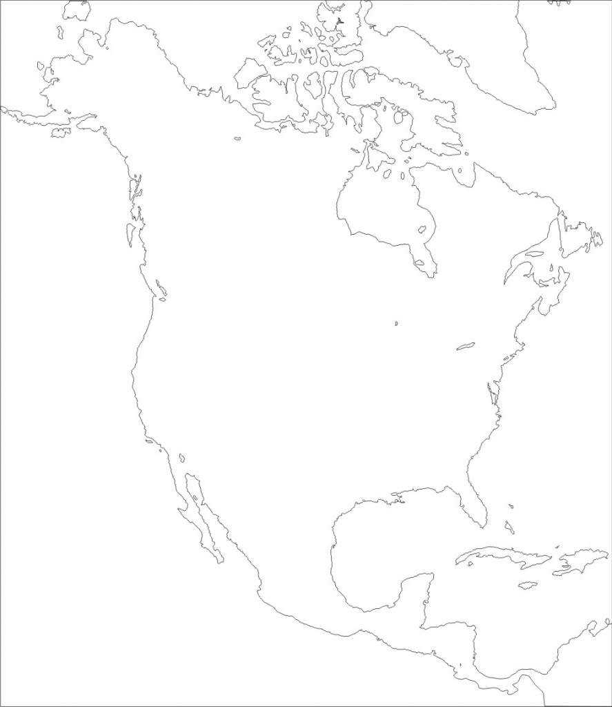 Get Your Free North America Printable Blank Map Now Printables For 
