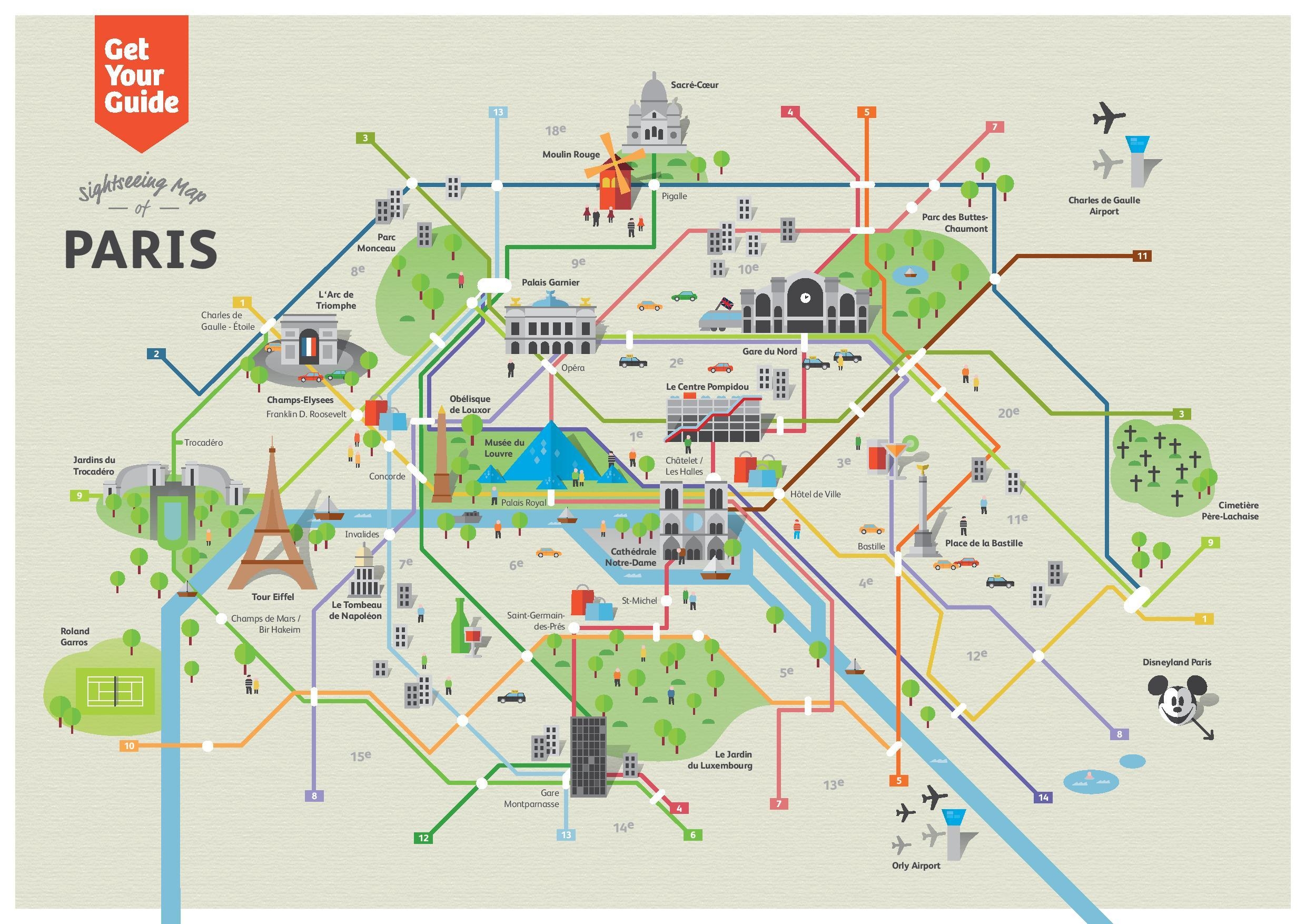 Get Your Free Paris Map For Tourists Printable PDF Printables For 