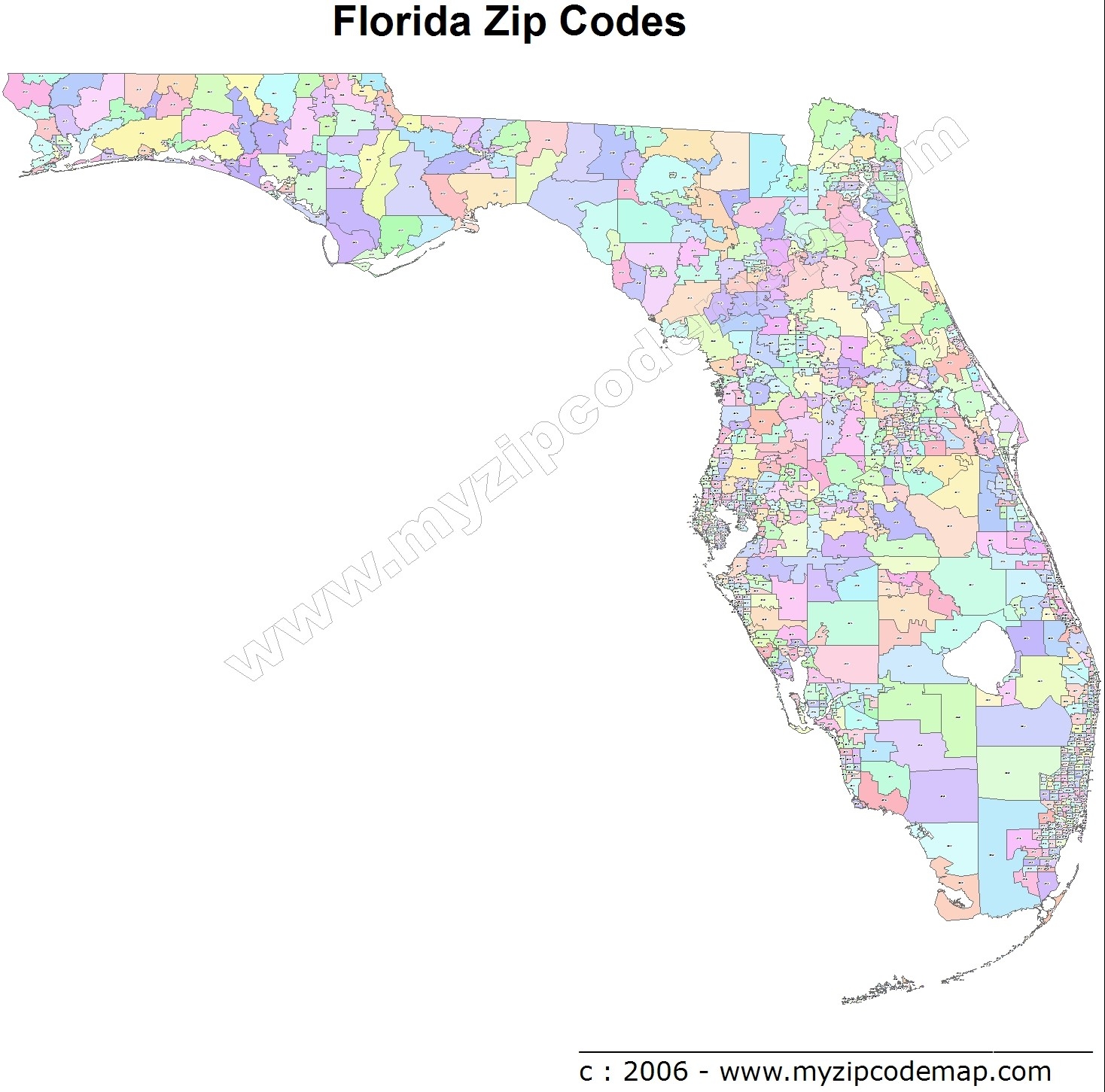 Get Your Free Printable Florida Zip Code Map Updated Printables For 