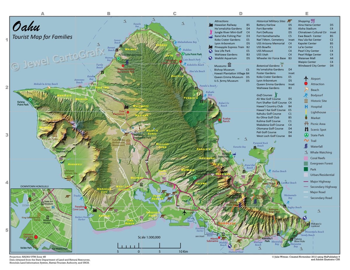 Get Your FREE Printable Tourist Map Of Oahu 2024 Guide Printables 