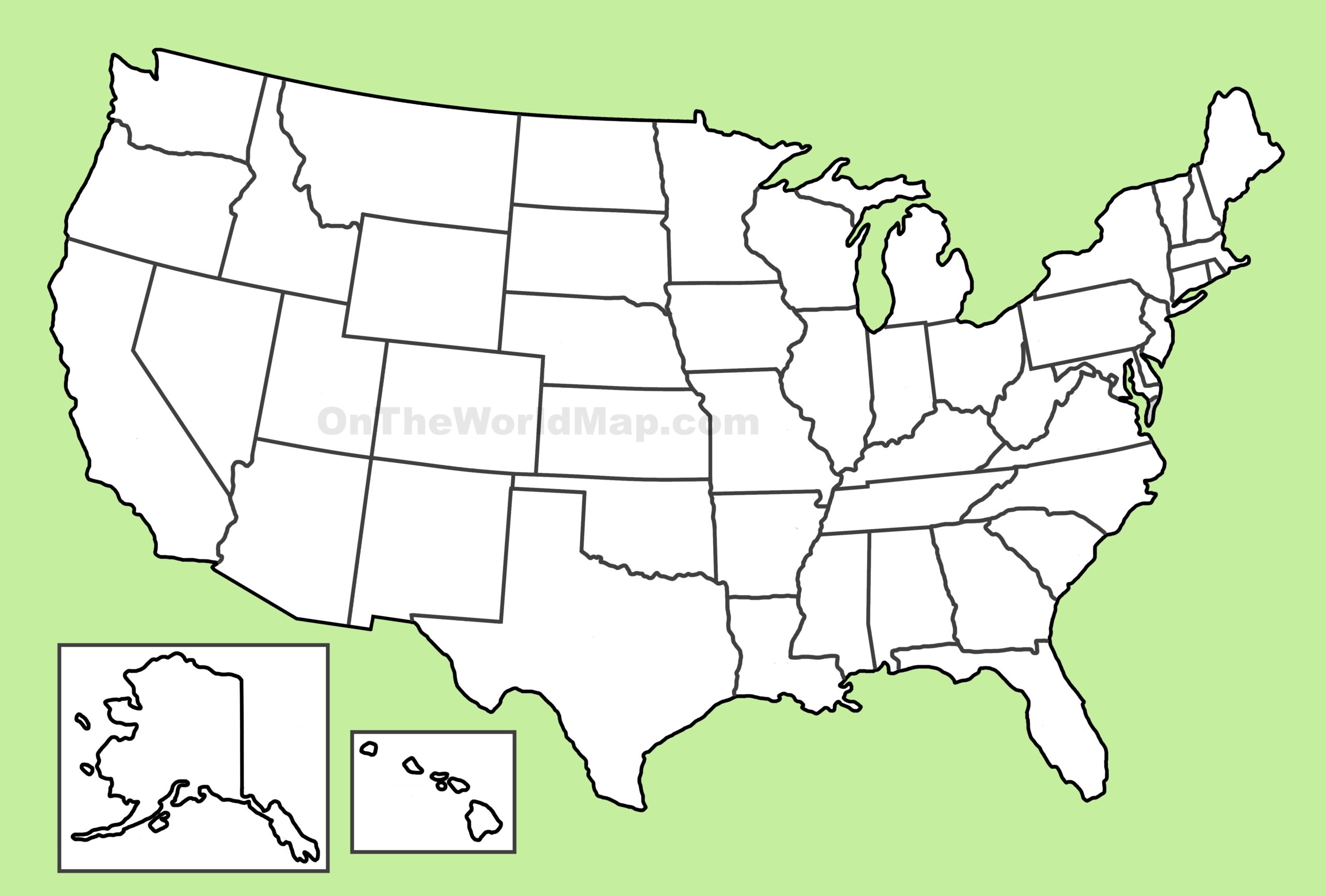 Get Your Free USA Map Blank Printable Easy Download Printables For 