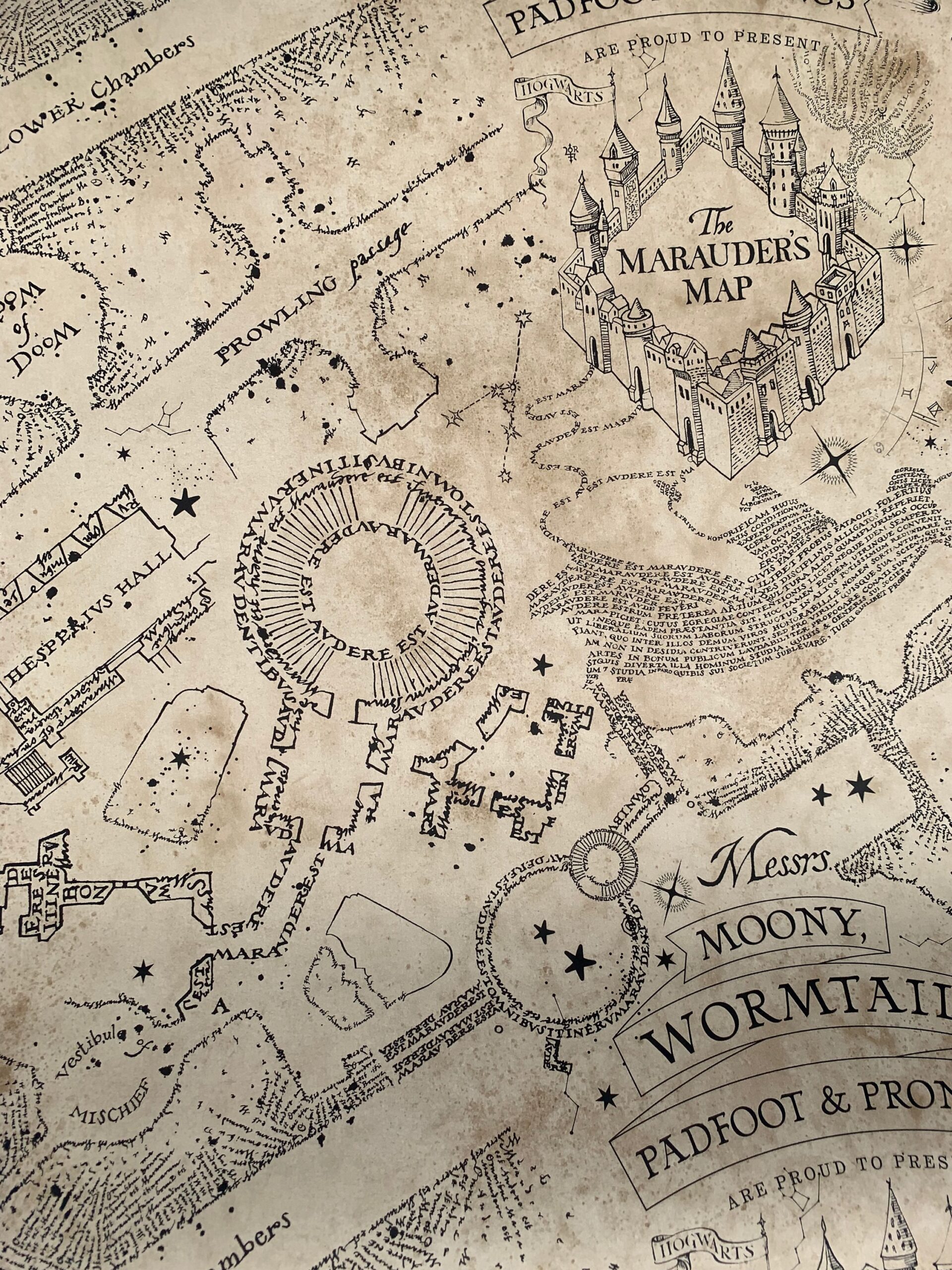 Harry Potter Marauders Map Printable Pdf