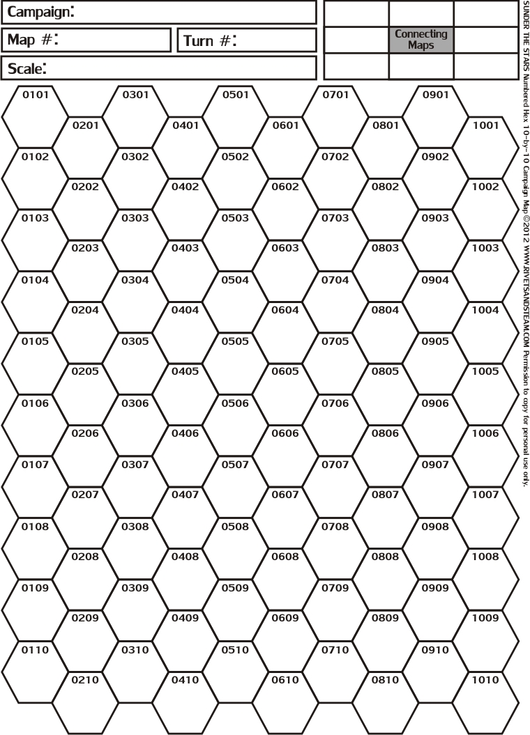 Hex Map Printable