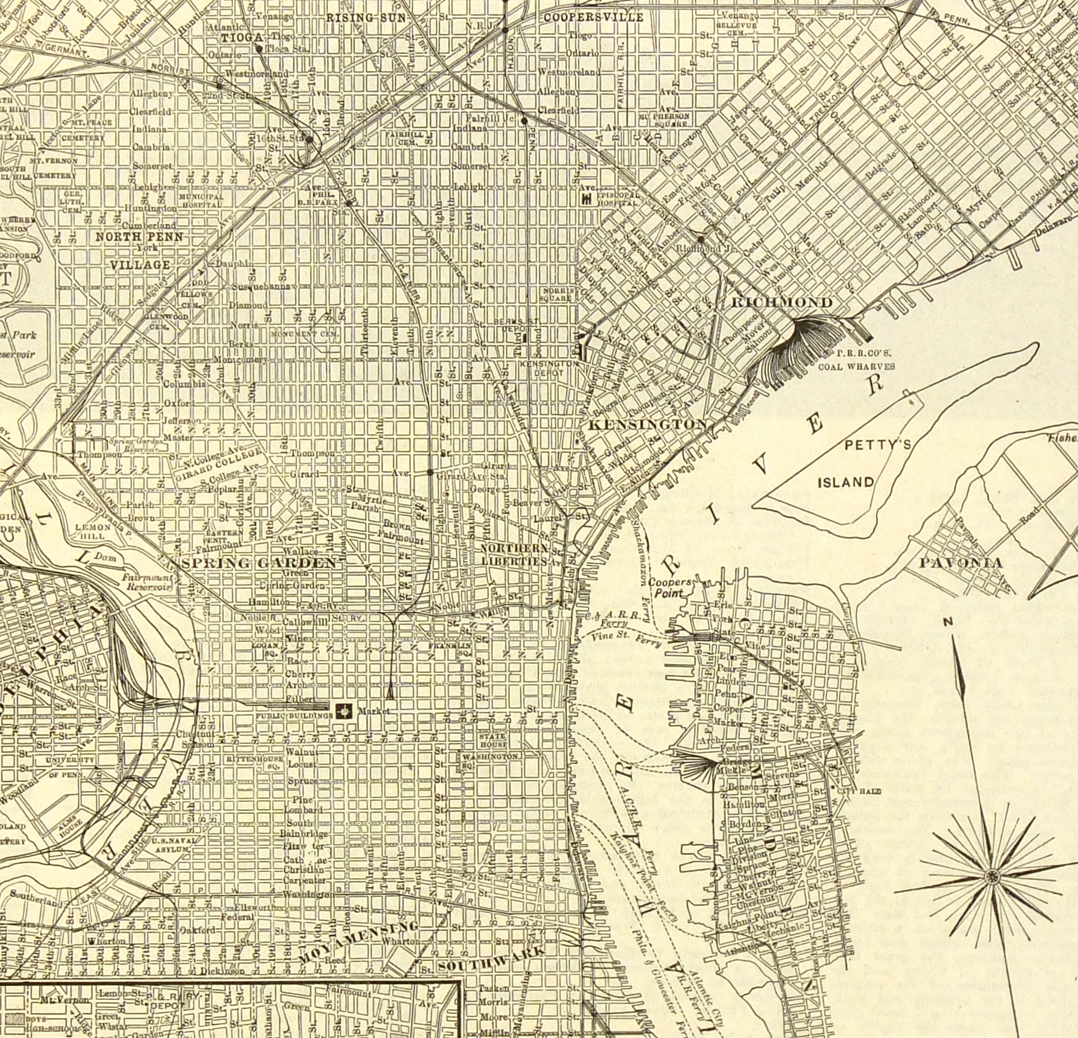 Historic Philadelphia Map Printable