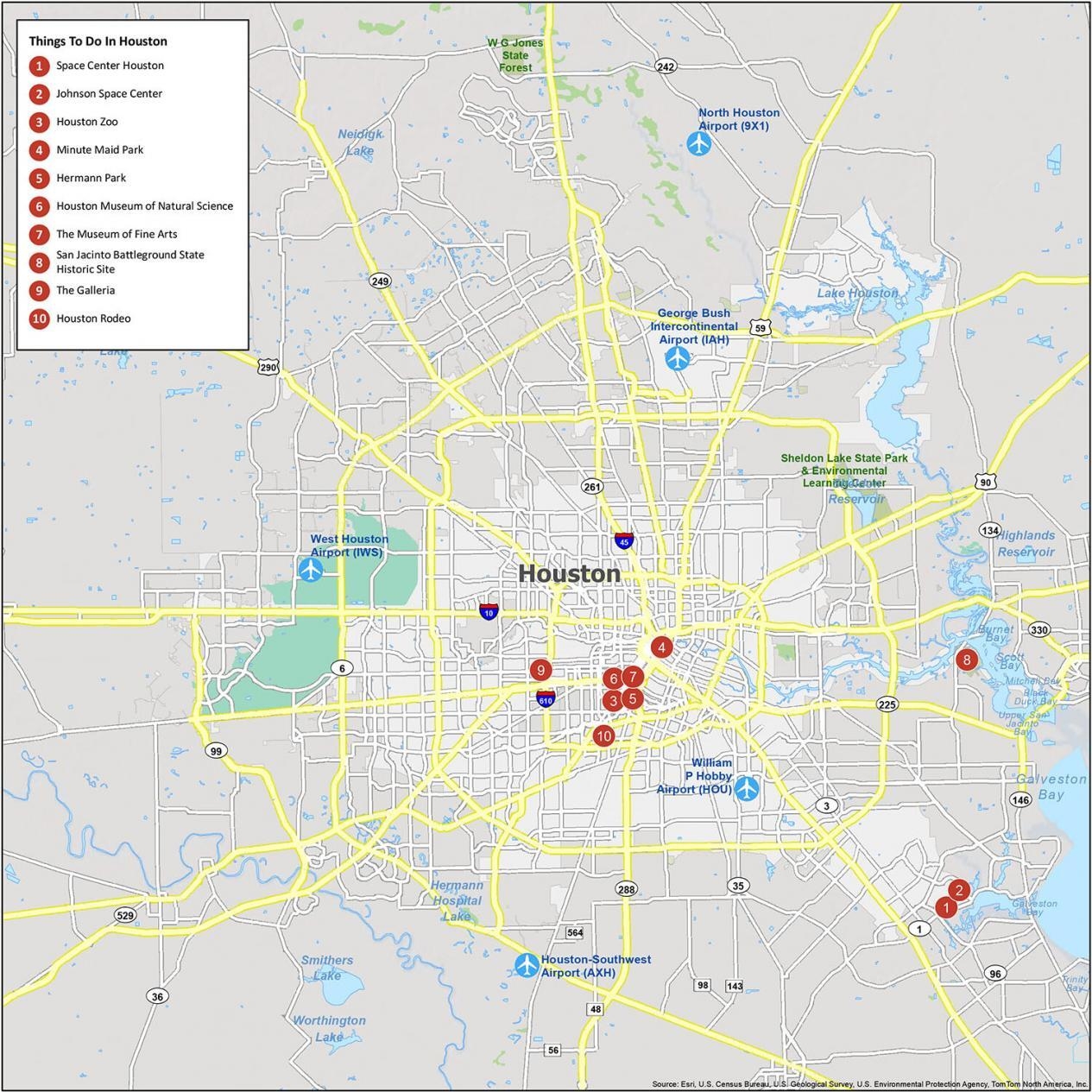 Houston Map Printable