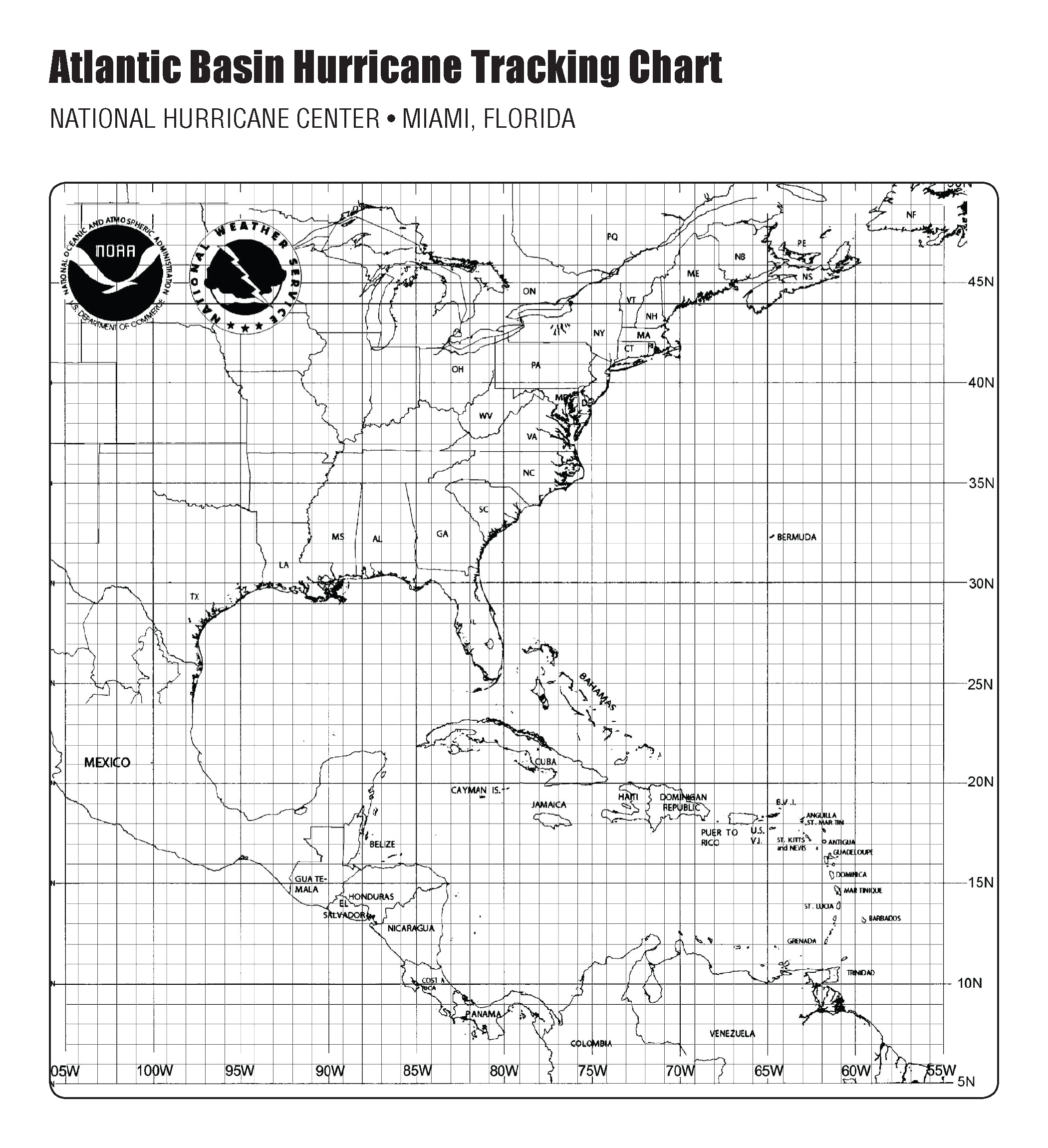 Hurricane Tracker Map Printable