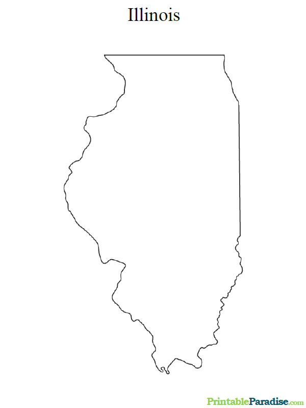 Illinois Map Printable