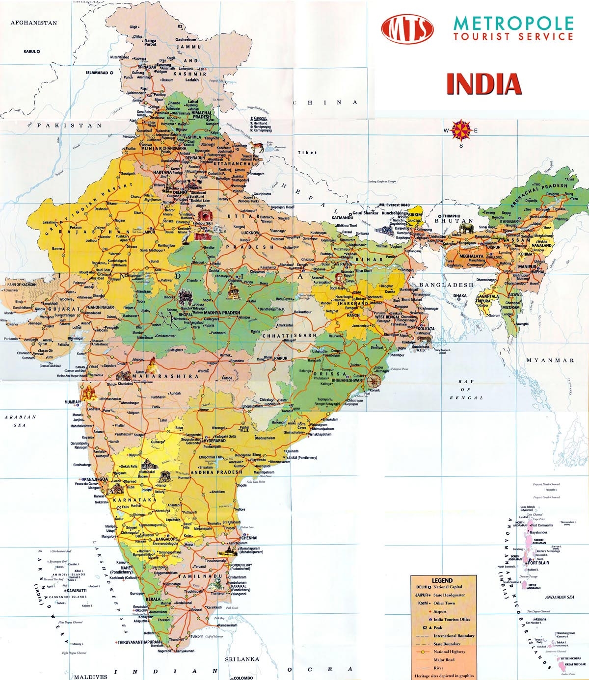 India Map Printable
