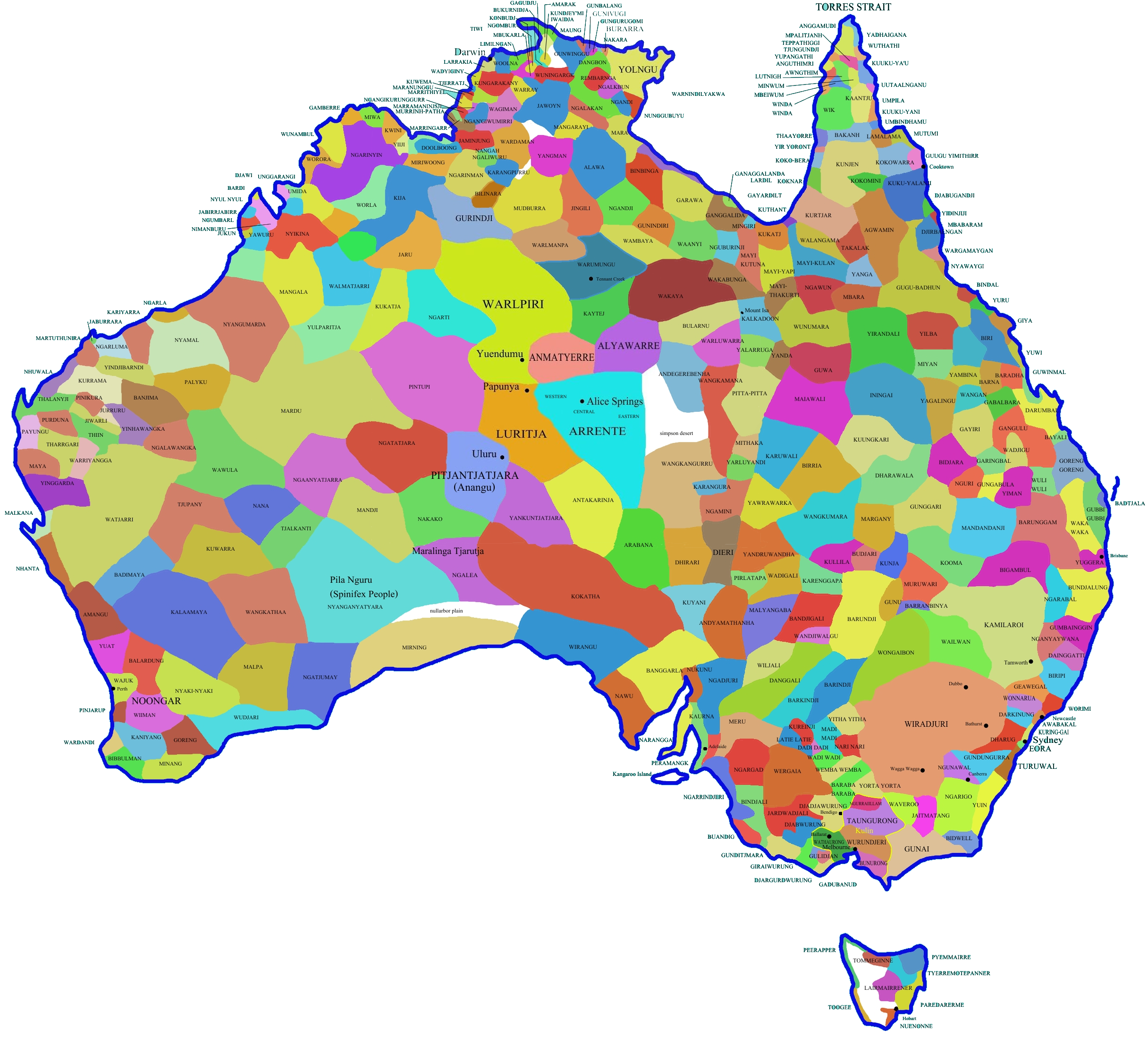 Indigenous Map Of Australia Printable