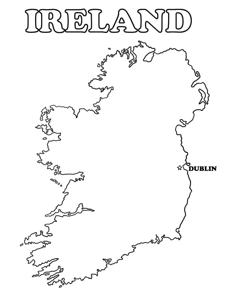Ireland Map Printable Coloring Page Download Print Or Color Online Ireland Map Printable Coloring Page Download Print Or Color Online