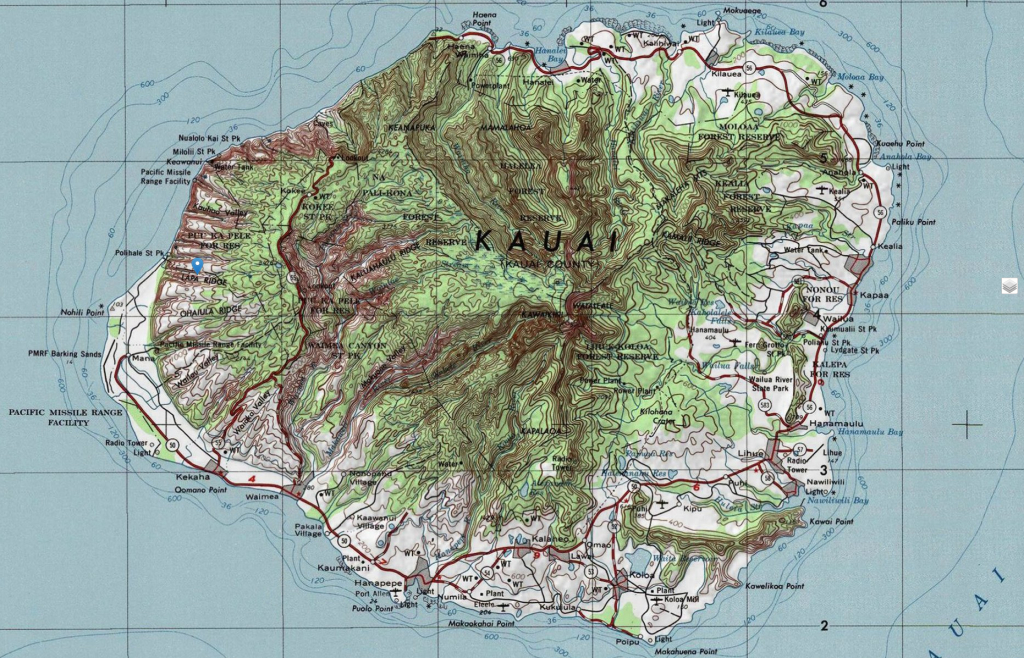 Kauai Map Printable