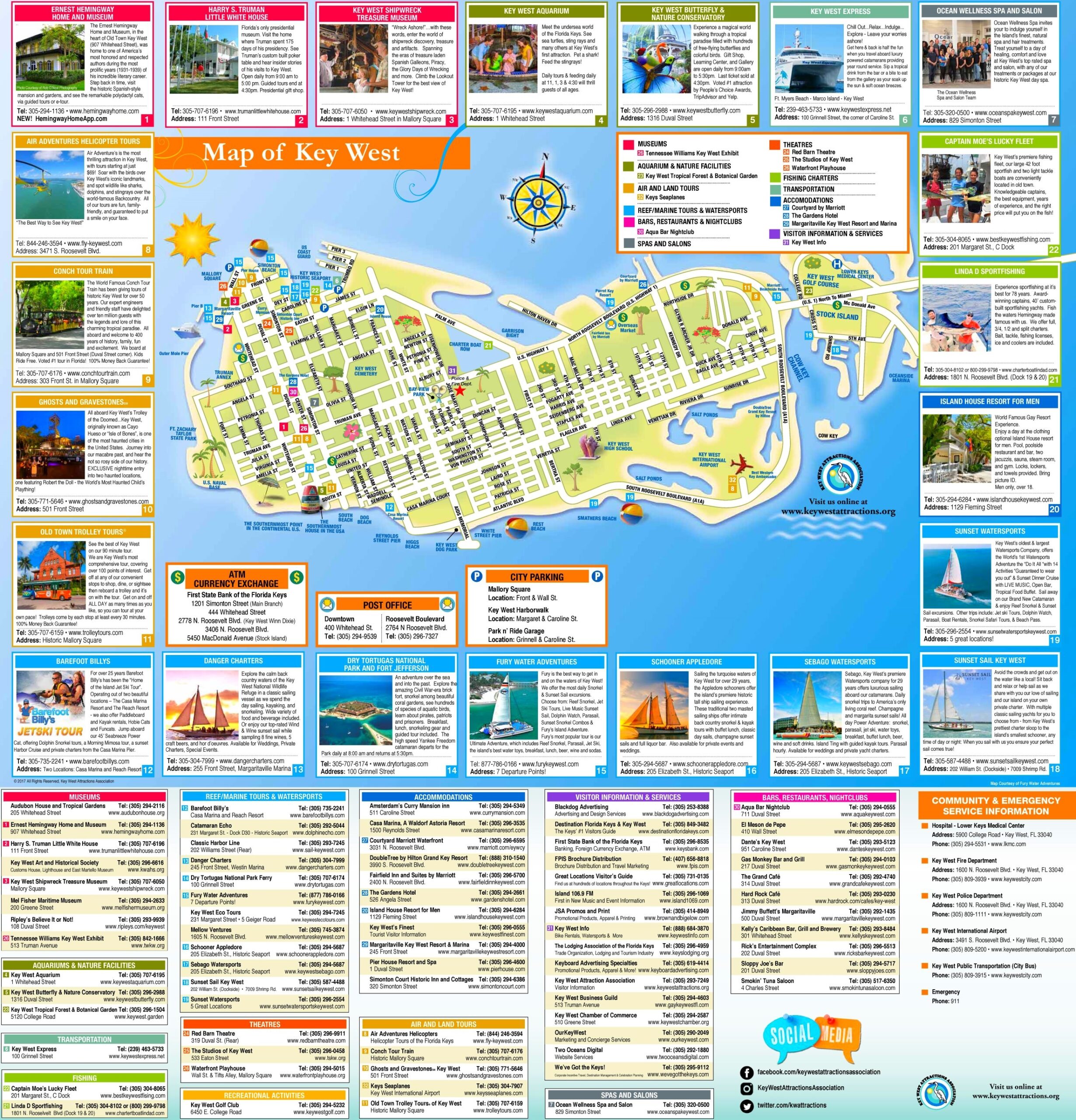 Key West Map Printable Key West Map Printable