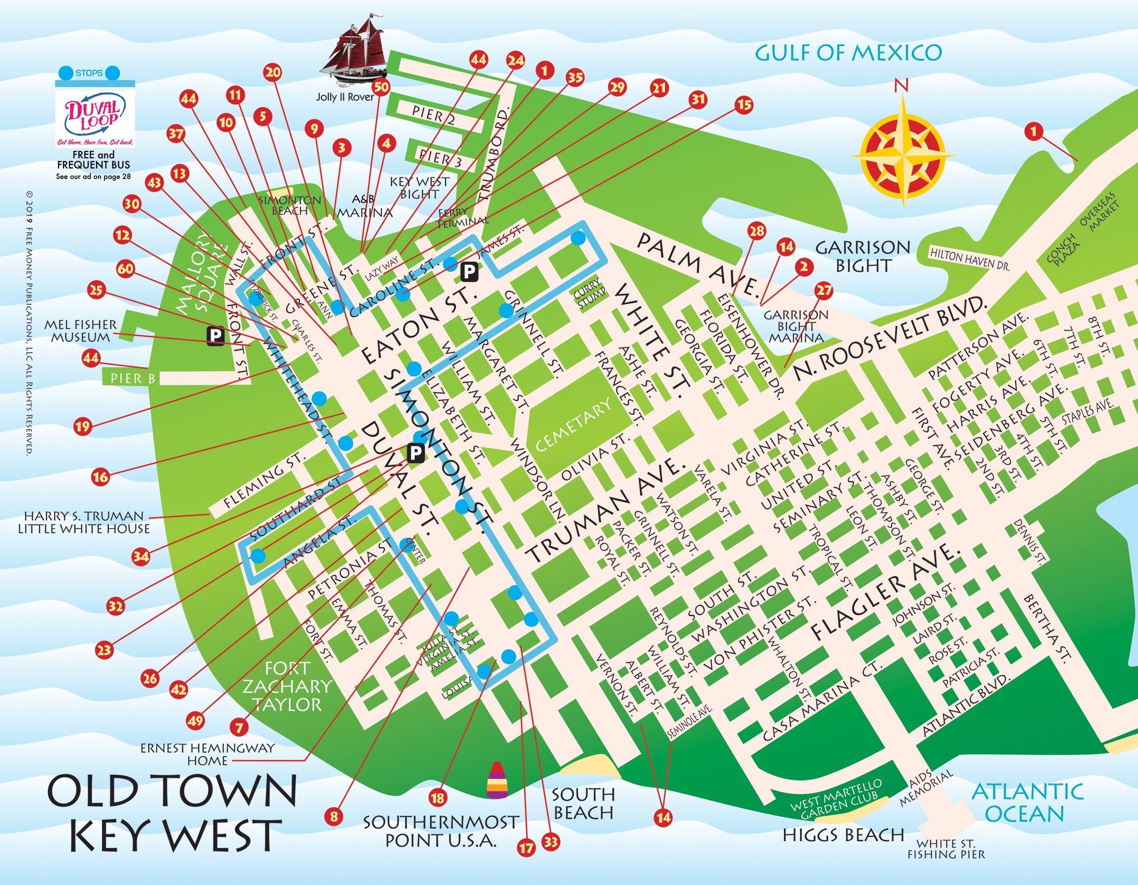 Key West Map Printable