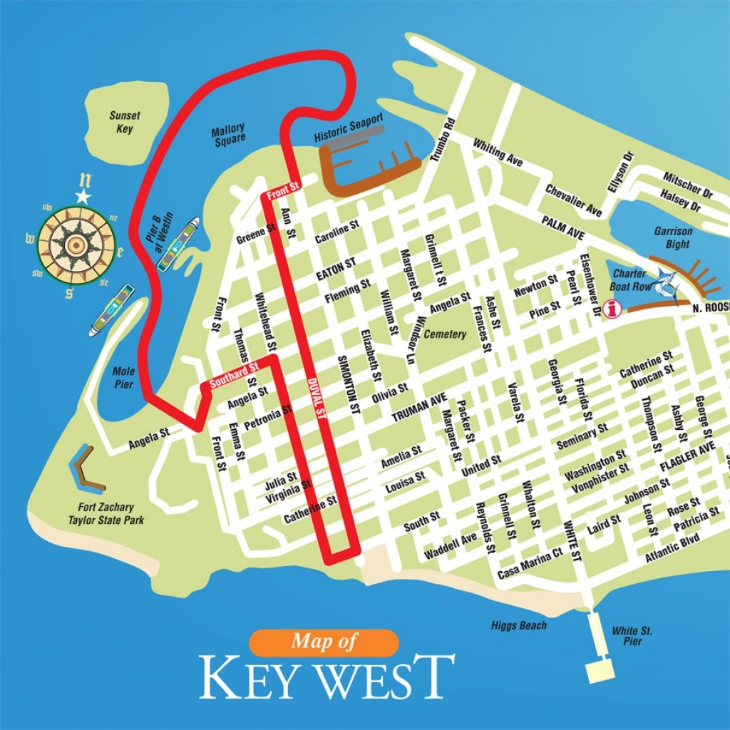Key West Map Printable Key West Map Printable
