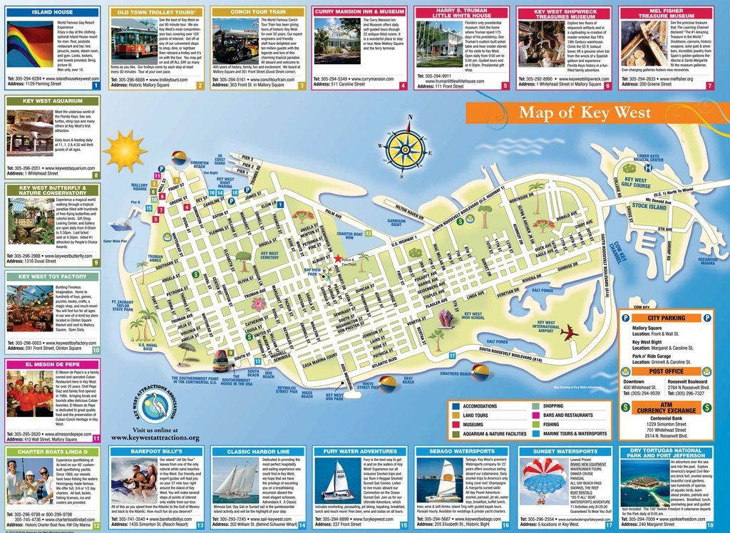 Key West Printable Map