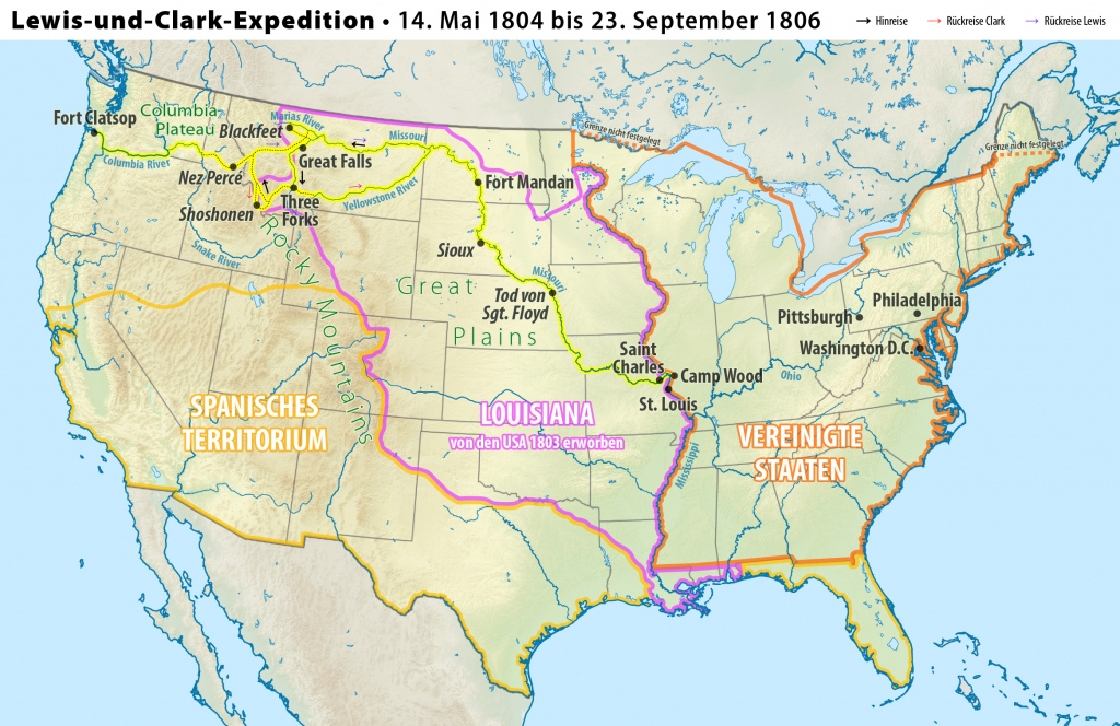 Lewis And Clark Expedition Map Printable Printable Maps Adams