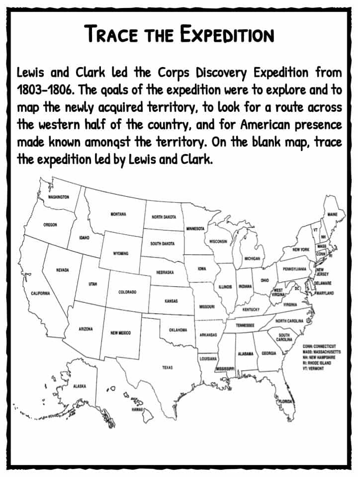 Lewis And Clark Printable Map