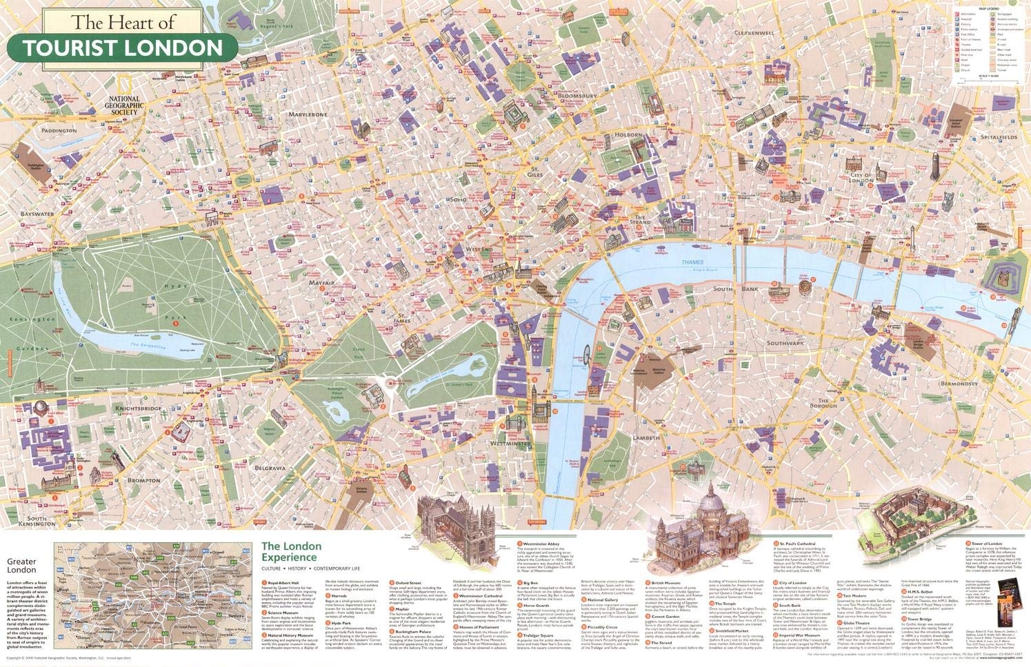 London Attractions Tourist Map Interactive Printable 57 OFF