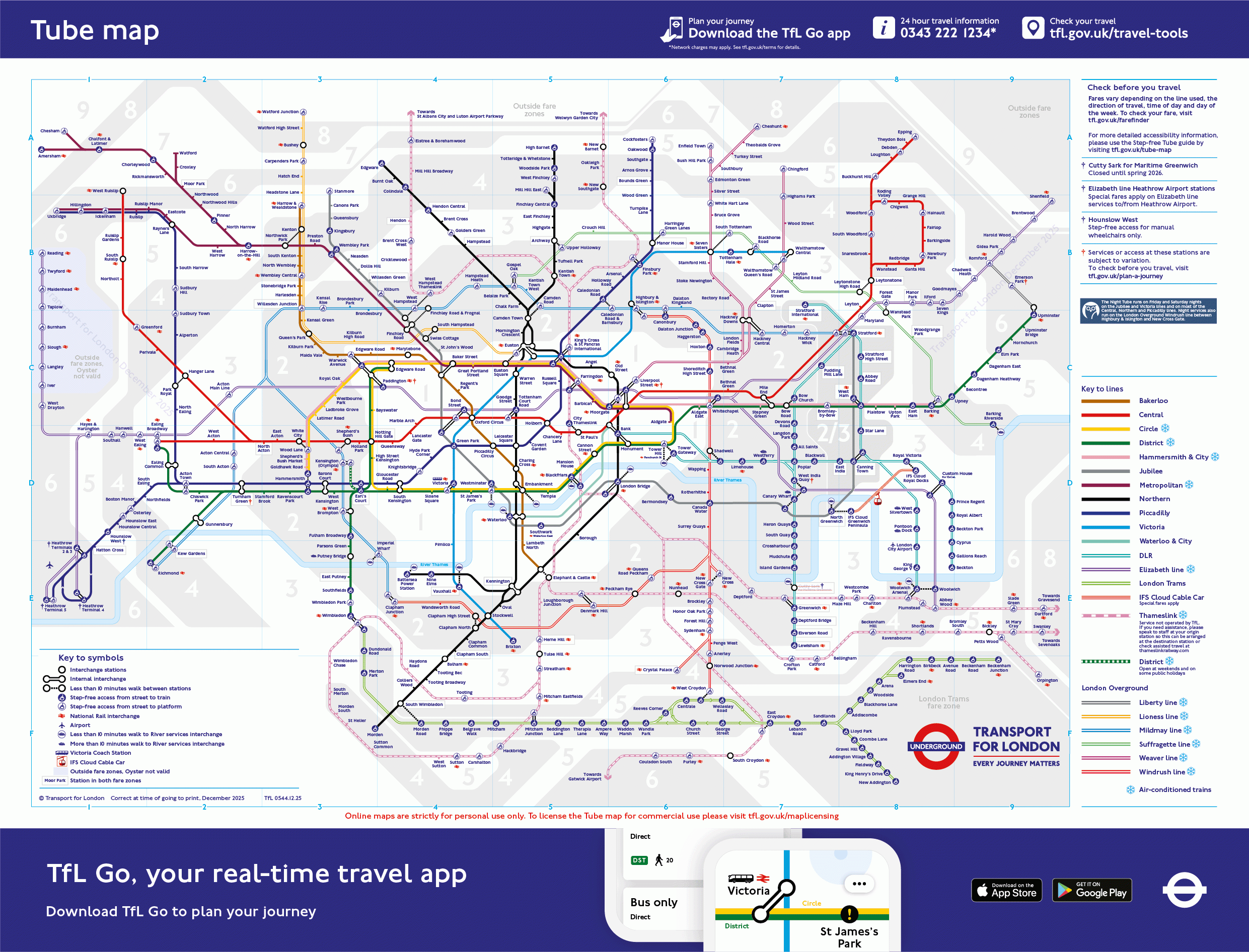 London Tube Map Printable London Tube Map Printable