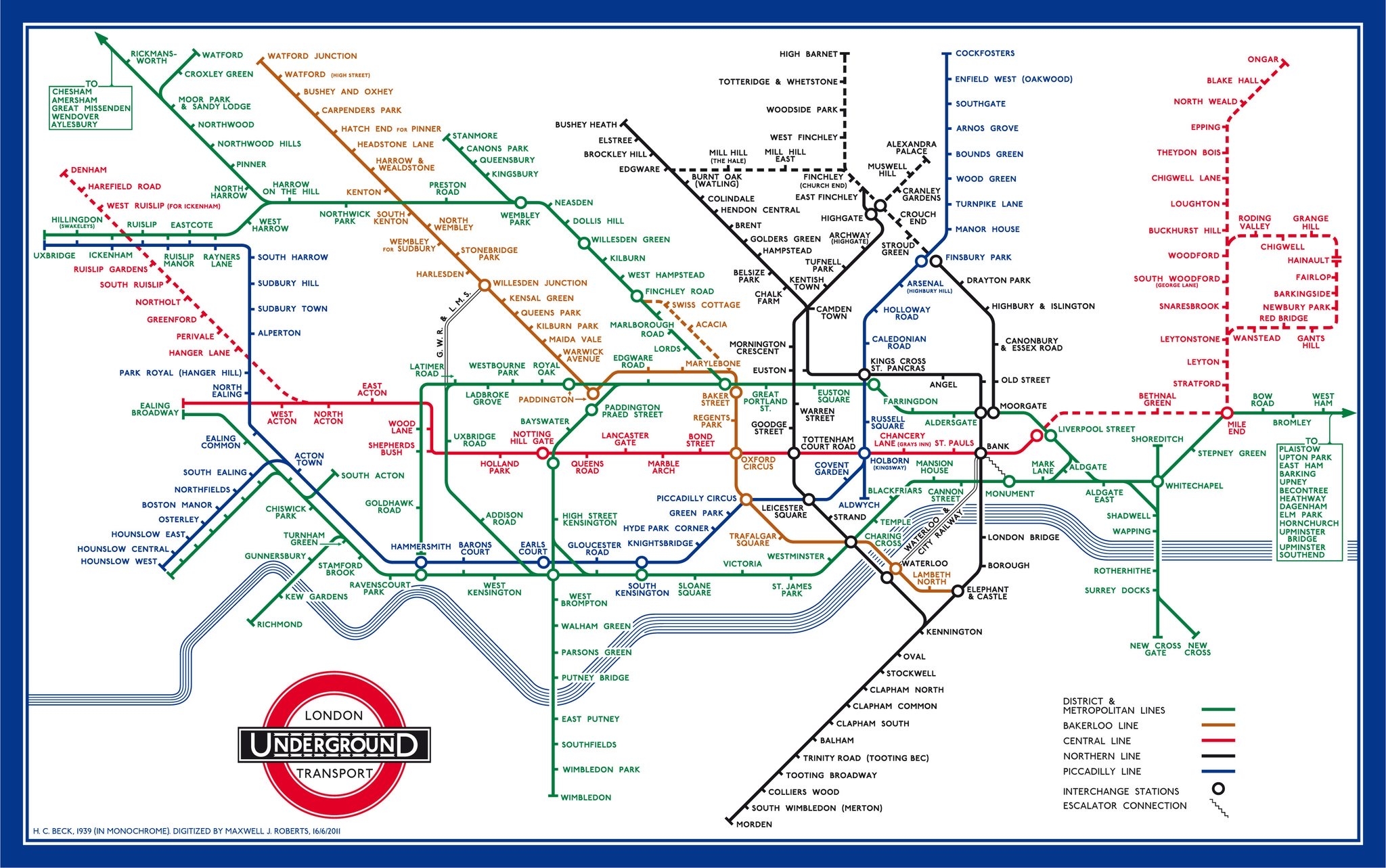 London Underground Map Printable