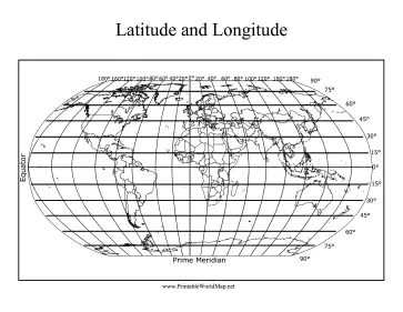Longitude And Latitude Map Worksheets Library