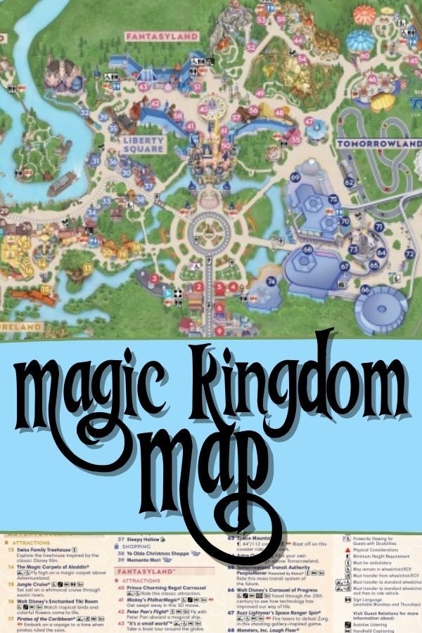 Magic Kingdom Map 2023 Printable