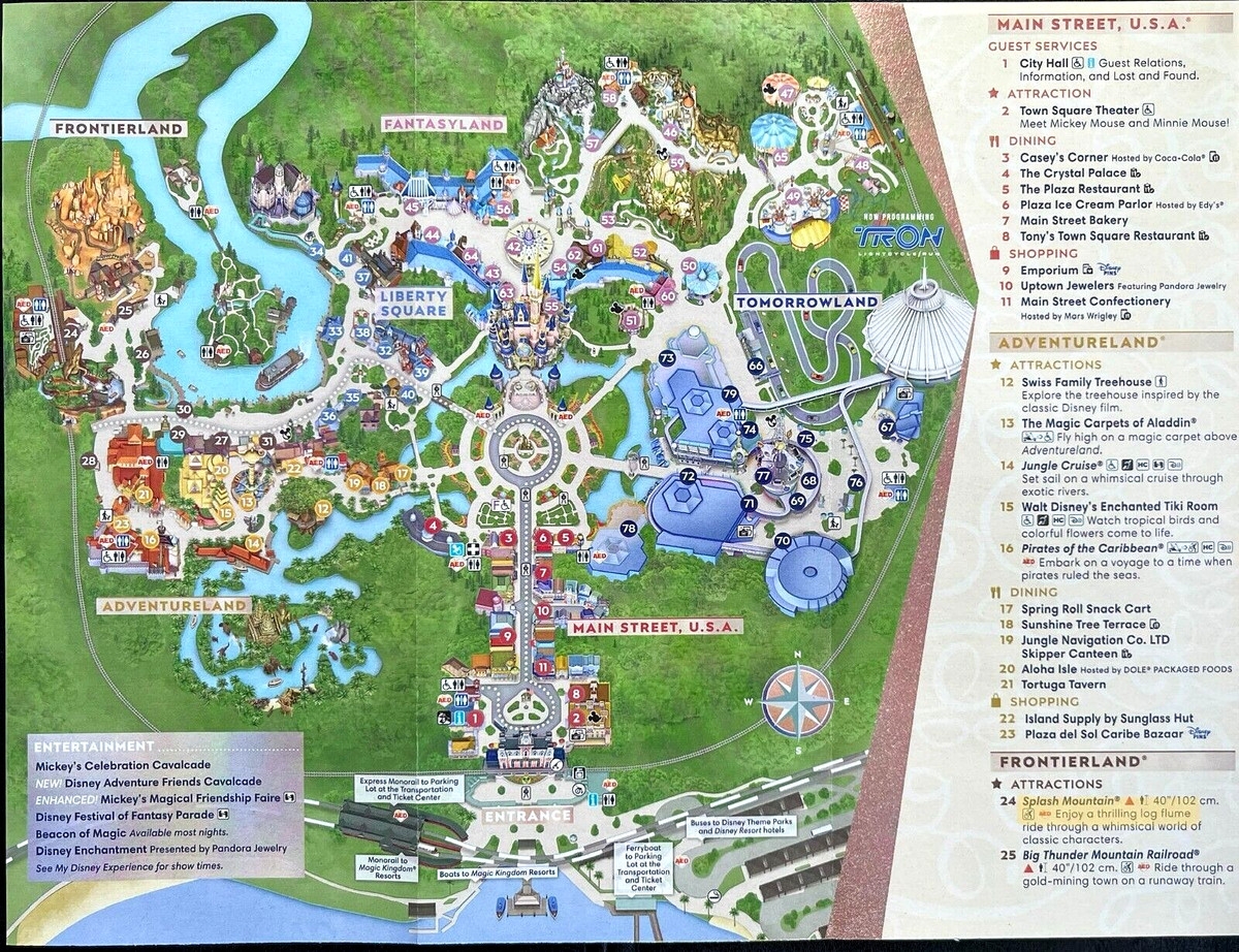 Magic Kingdom Map 2023 Printable