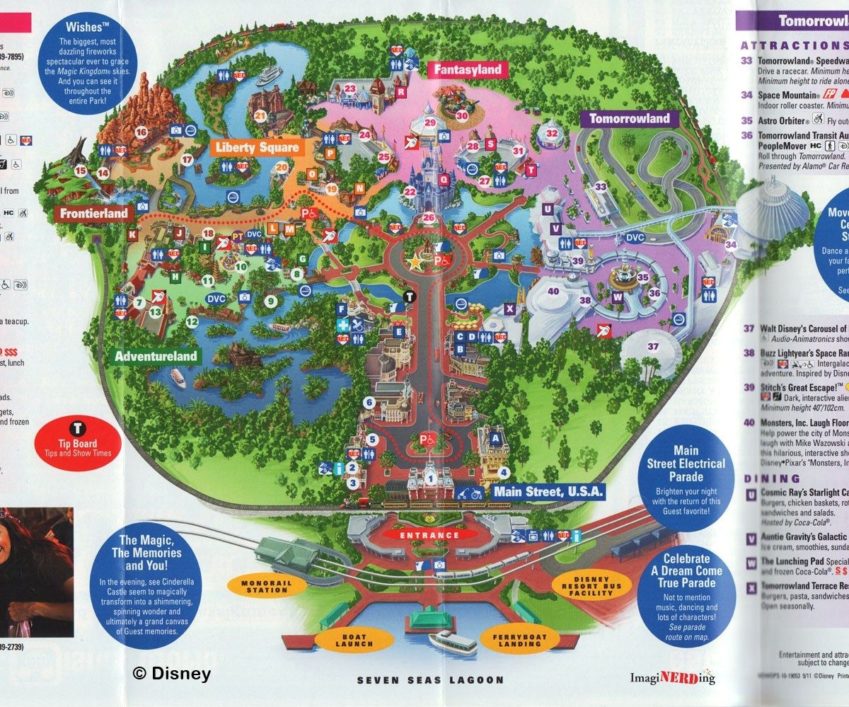 Magic Kingdom Park Map Printable