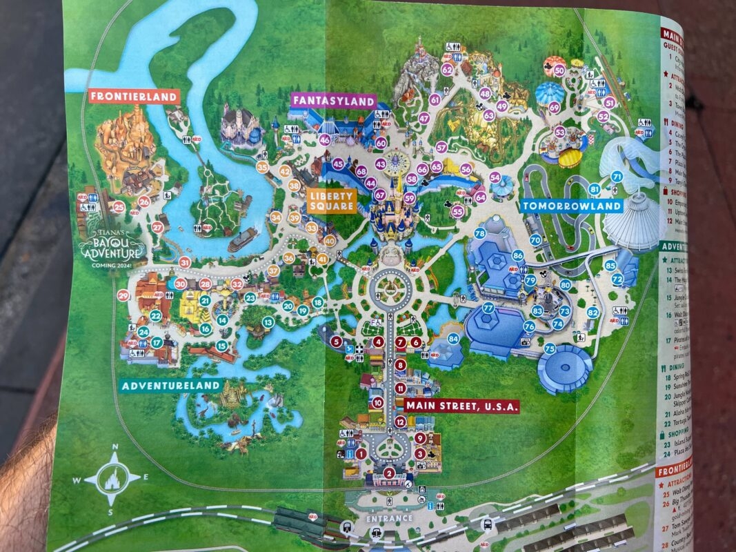 Magic Kingdom Printable Map 2023