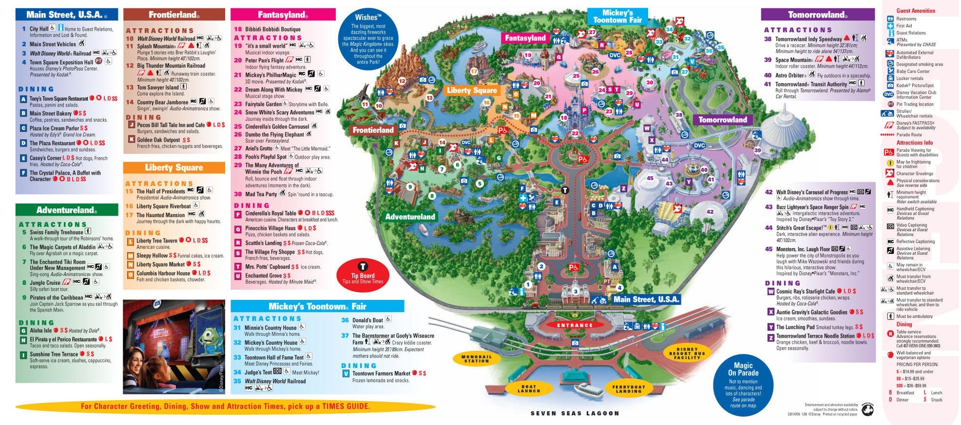 Magic Kingdom Printable Map Free Printable Maps