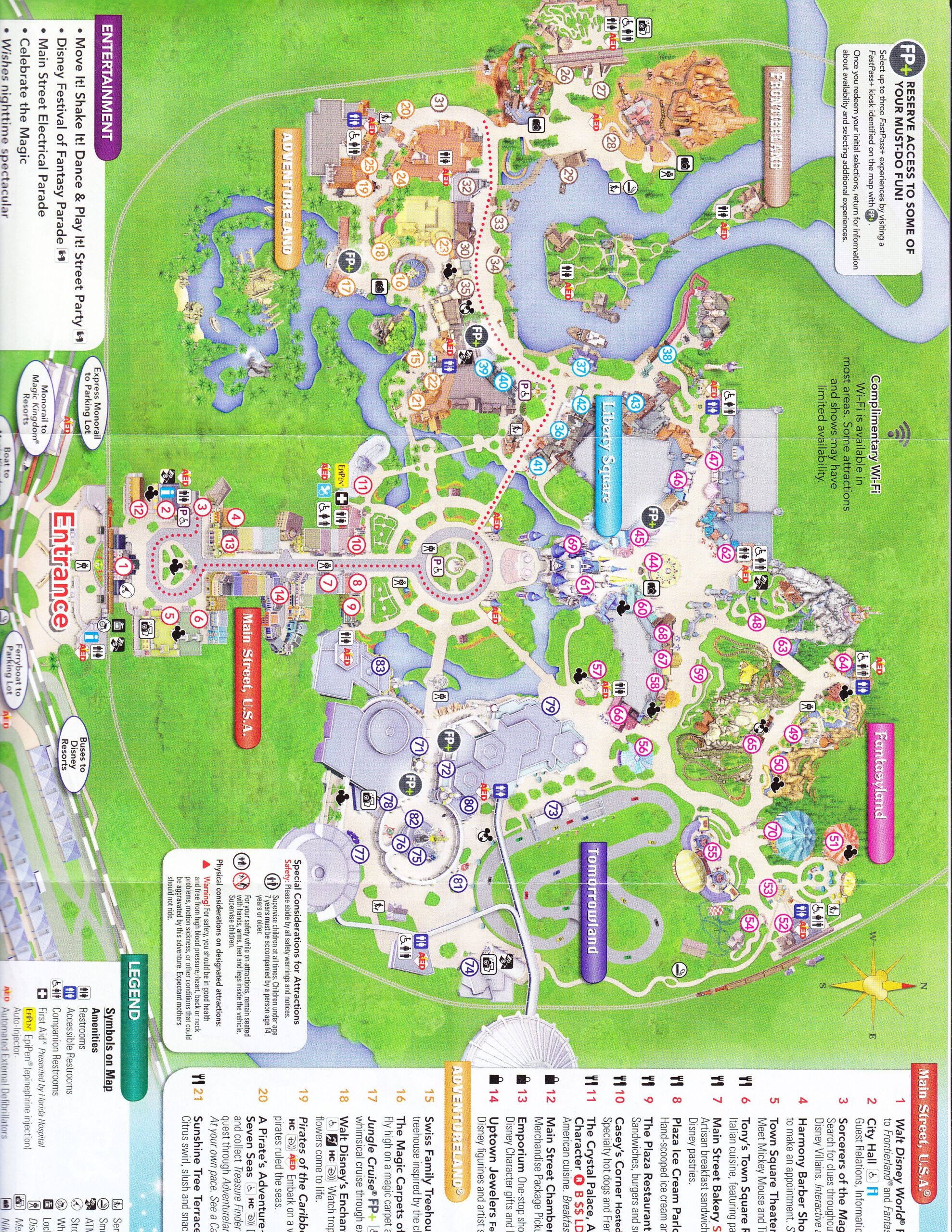 Magic Kingdom Printable Map Printable Calendar