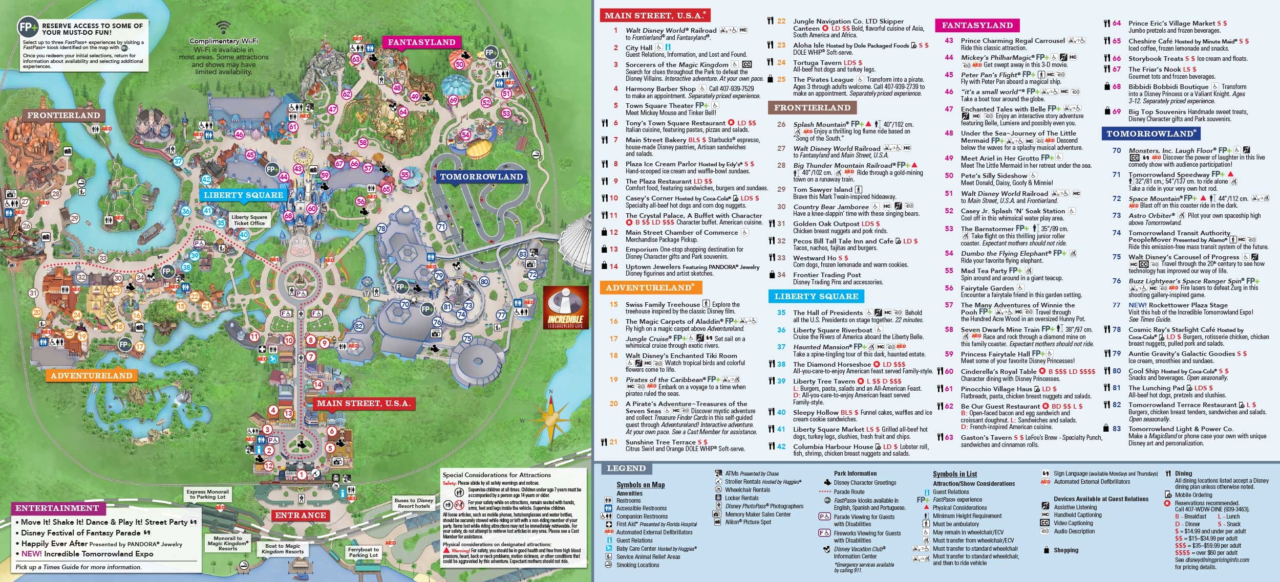 Magic Kingdom Printable Map Printable Calendar