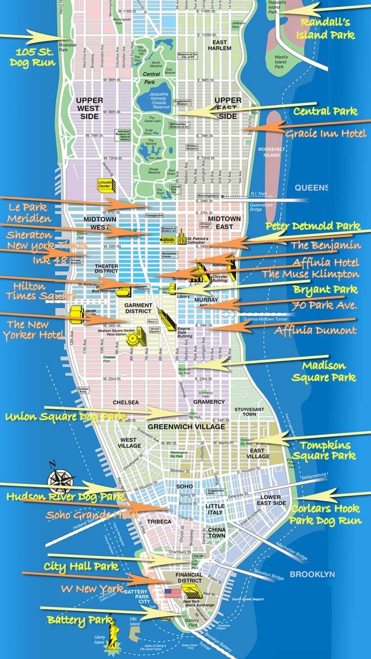 Manhattan Map Printable Manhattan Map Printable
