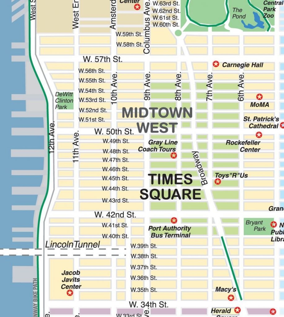 Manhattan Midtown Map Printable