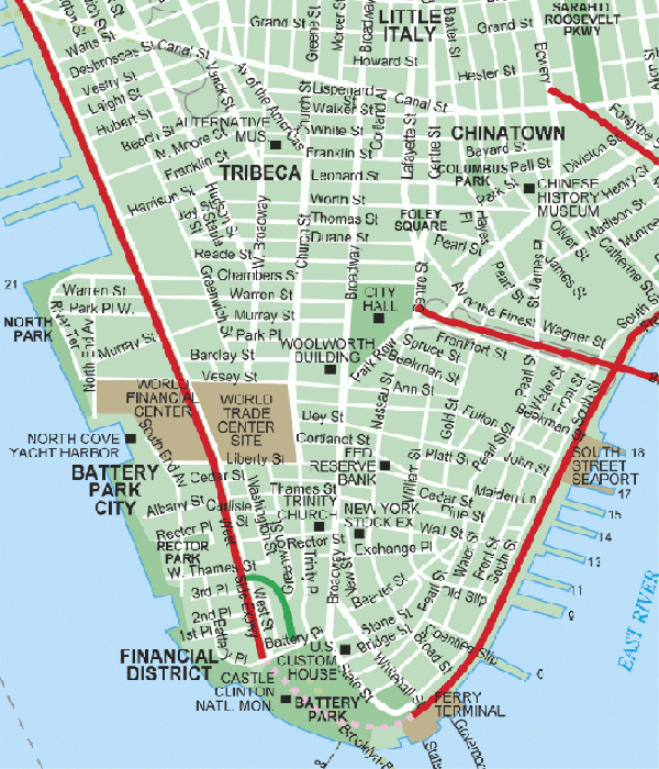 Manhattan Street Map Printable